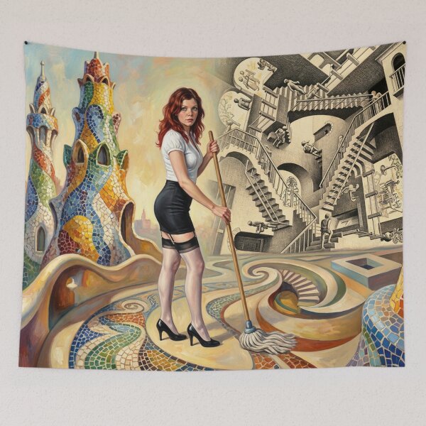 Item preview, Moppin' Escher designed and sold by IanBiAM.