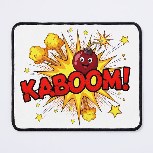 Item preview, Comic Book Explosion Art – Kaboom Bomb, Pop Art Retro Cartoon Graphic Design designed and sold by Luminari Creations.