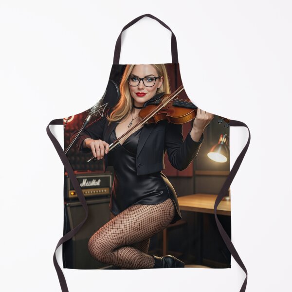 Item preview, Ilya Martin in black blazer playing her fiddle designed and sold by CathryneDelamort.