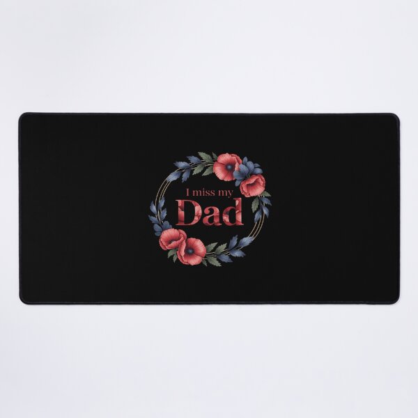 Item preview, I Miss My Dad Flower Red Blue Floral Father's Day Memorial designed and sold by Shannon Bosley.