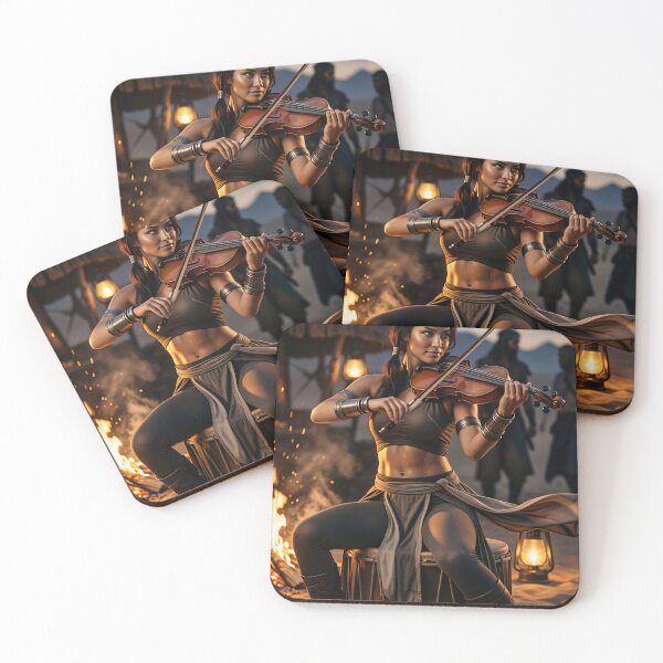 Item preview, Nomad Woman Playing Fiddle by Desert Fire designed and sold by CathryneDelamort.