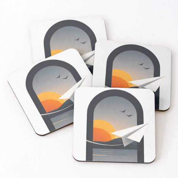 Item preview, Paper Plane Journey – Minimalist Freedom Illustration designed and sold by The Willy's Belly.