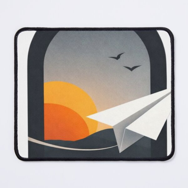 Item preview, Paper Plane Journey – Minimalist Freedom Illustration designed and sold by The Willy's Belly.