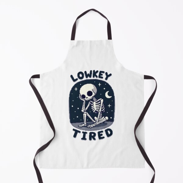 Item preview, LOWKEY TIRED Pixel Art Skeleton designed and sold by TinyJoy Studio.