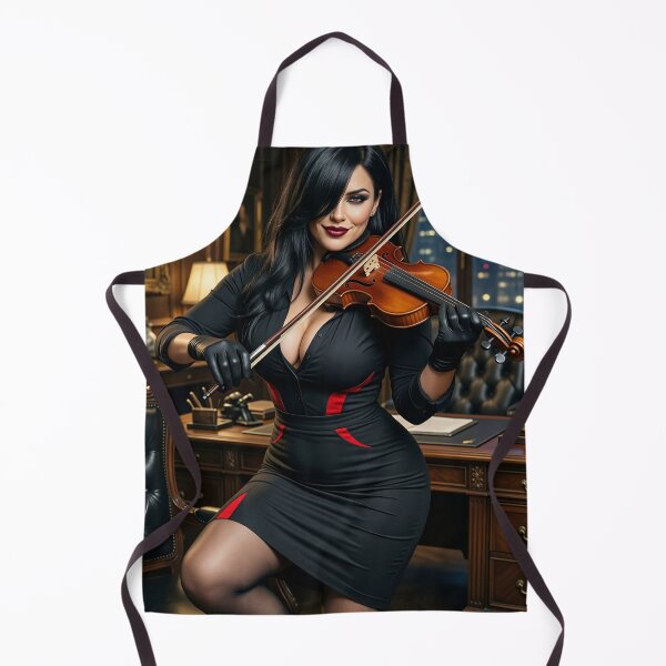 Item preview, Cassandra Plays Fiddle in Black Dress designed and sold by CathryneDelamort.