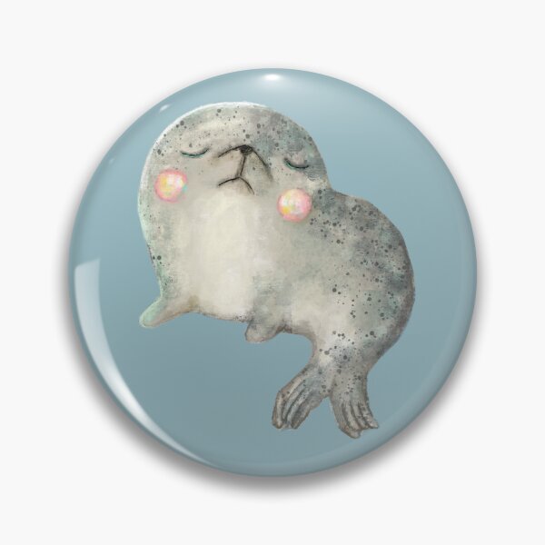 Item preview, Wee Harbour Seal - Cute Watercolor designed and sold by LittleCloudShop.