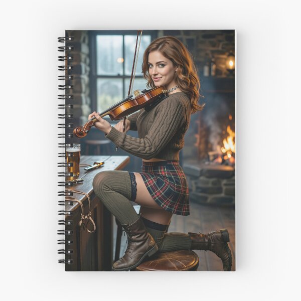 Item preview, Tavern Fiddle Player in Plaid Skirt designed and sold by CathryneDelamort.
