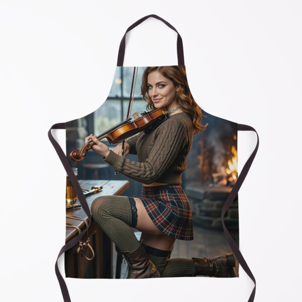 Item preview, Tavern Fiddle Player in Plaid Skirt designed and sold by CathryneDelamort.