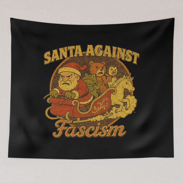 Item preview, SANTA AGAINST FASCISM  designed and sold by Bruceiee495.