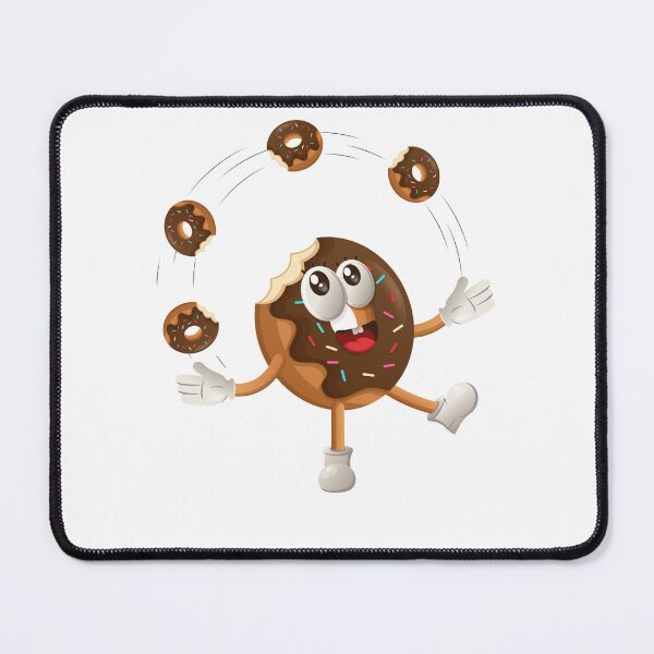 Item preview, Cute Dancing Donut Cartoon – Funny Sweet Food Character Design designed and sold by Graphizia.