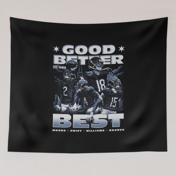 Item preview, D'andre Swift & Rome Odunze Chicago Good Better Best  designed and sold by Dreammm99.