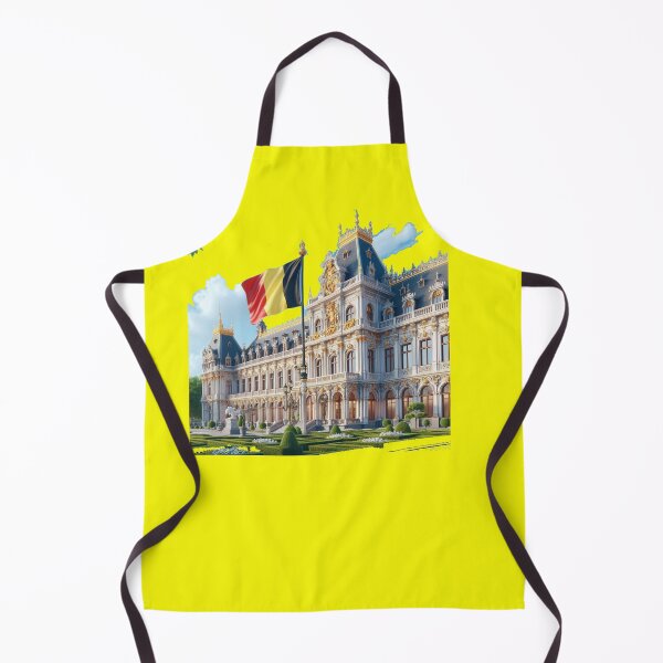 Item preview, Belgium Palace Square – Elegant Royal Architecture with Belgian Flag , designed and sold by PaintMeWorld.