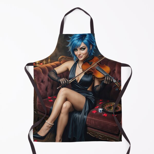 Item preview, Cipher Plays Fiddle on Velvet Sofa designed and sold by CathryneDelamort.