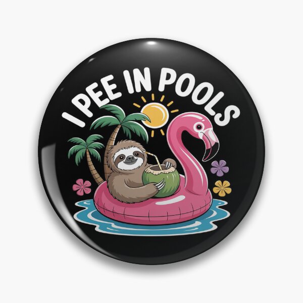 Item preview, I Pee In Pools Swimming Joke Funny Summer Pool Party designed and sold by Shannon Bosley.