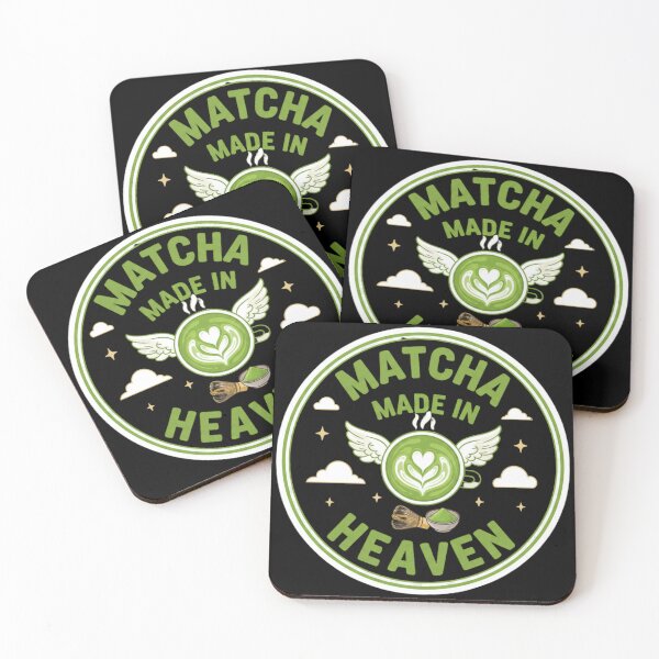 Item preview, Matcha Made in Heaven Pun Sticker - Matcha Lover Gift Green Tea Café Aesthetic Funny designed and sold by RealVibeVault.