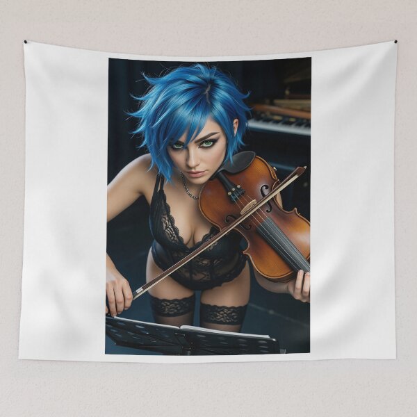 Item preview, Cipher Fiddle Serenade In Black Lace designed and sold by CathryneDelamort.