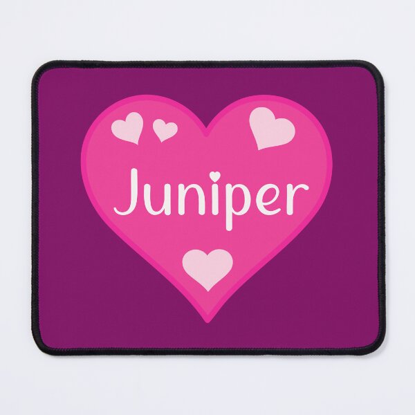 Item preview, Juniper Name Pink Heart  designed and sold by Jeallan Designs.