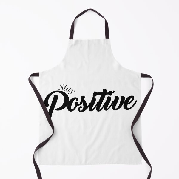 Item preview, stay positive, motivational quote, simple black word designed and sold by BlareBlare.