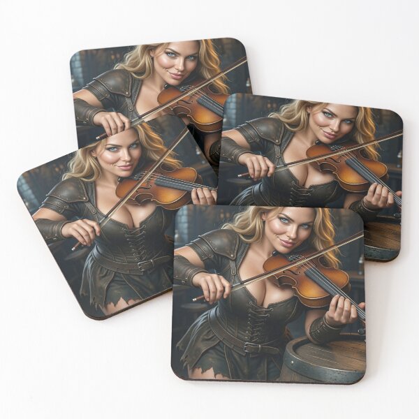 Item preview, Astrid Plays Fiddle in Rustic Tavern designed and sold by CathryneDelamort.