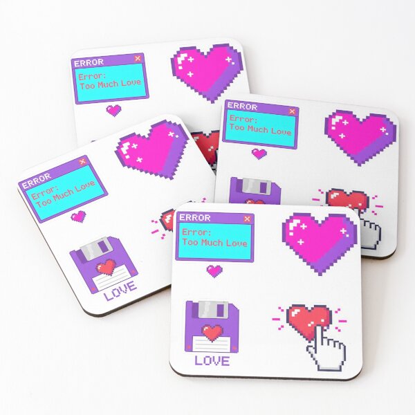 Item preview, Y2K Retro Digital Valentine Pixel Art Sticker Collection - 90s Internet Aesthetic 8-Bit Icons designed and sold by craftedd.