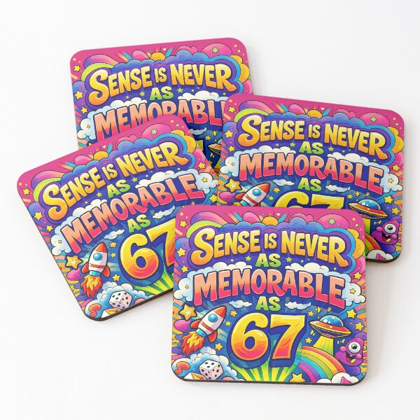 Item preview, SENSE IS NEVER AS MEMORABLE AS 67: Vibrant Psychedelic Doodle Art designed and sold by AgingeR.