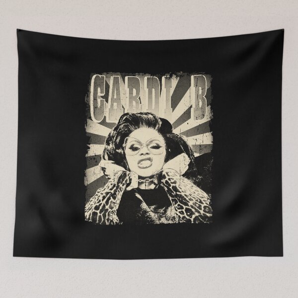 Item preview, Cardi B Vintage Name Typography Portrait designed and sold by Roblox215.