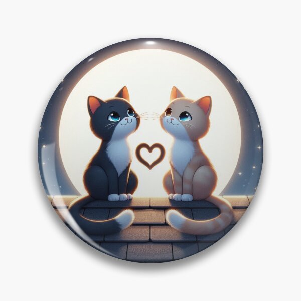 Item preview, Moonlight Cats – Valentine’s Rooftop Romance designed and sold by Dogandesighn.