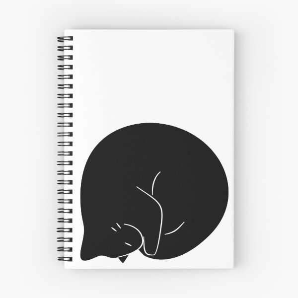 Item preview, Curled Up Black Cat designed and sold by AnimaliaStar.