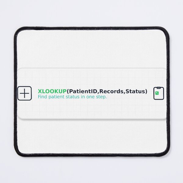 Item preview, XLOOKUP Patient ID Sticker | Healthcare Data Excel Nerd designed and sold by TechNoChaos.