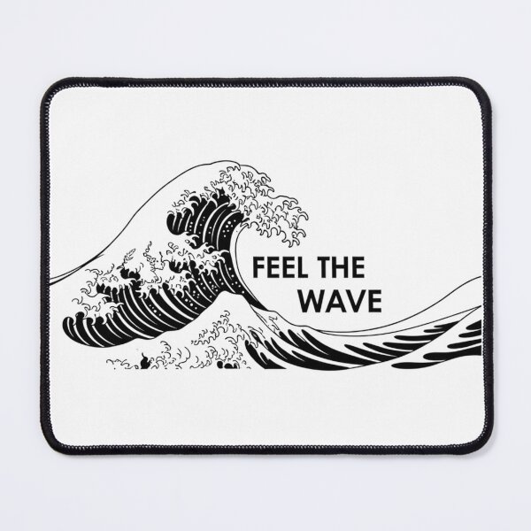 Item preview, Minimalist Black and White "Feel The Wave" designed and sold by INNER WINNER YOU.