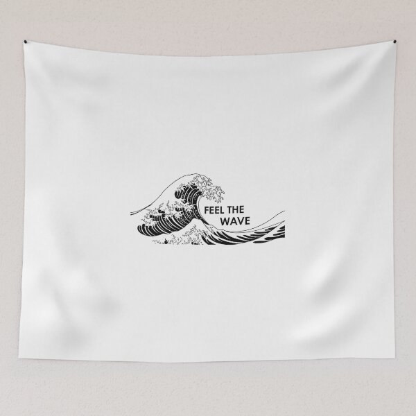 Item preview, Minimalist Black and White "Feel The Wave" designed and sold by INNER WINNER YOU.