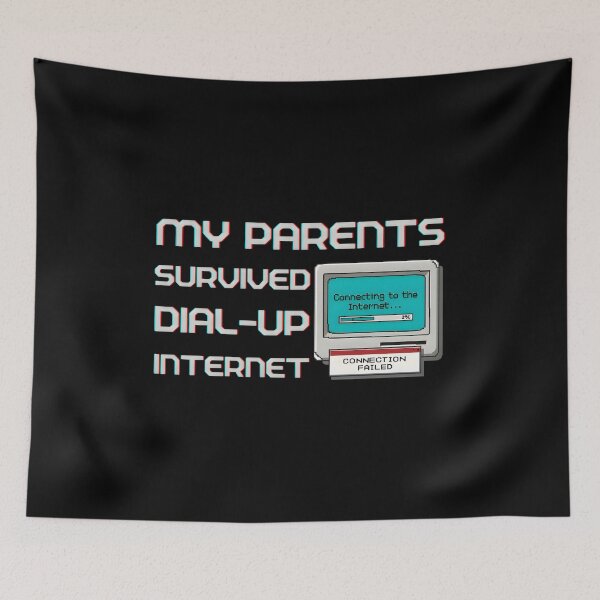 Item preview, My Parents Survived Dial-Up Internet Retro UI designed and sold by PROPera-design.