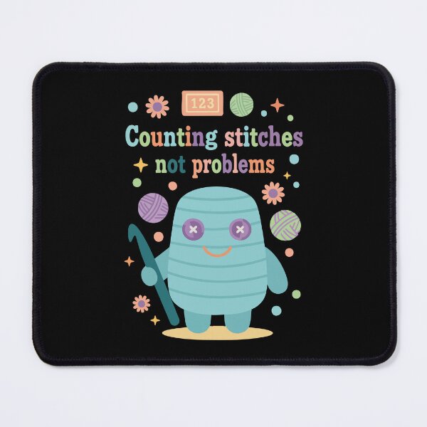 Item preview, Counting Stitches Not Problems Funny Crochet Lover designed and sold by LuminOrb.
