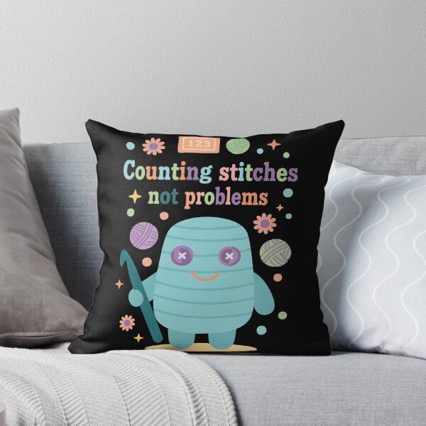 Item preview, Counting Stitches Not Problems Funny Crochet Lover designed and sold by LuminOrb.
