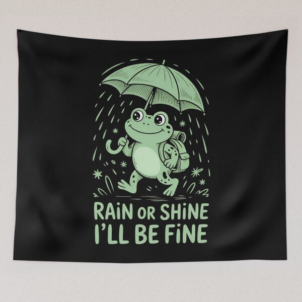 Item preview, Cute Frog Positive Mental Health Kawaii Aesthetic designed and sold by TikCore.