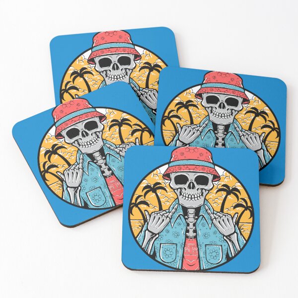 Item preview, Summer Vibe Skull Beach Aesthetic designed and sold by Retr0Tshirts.