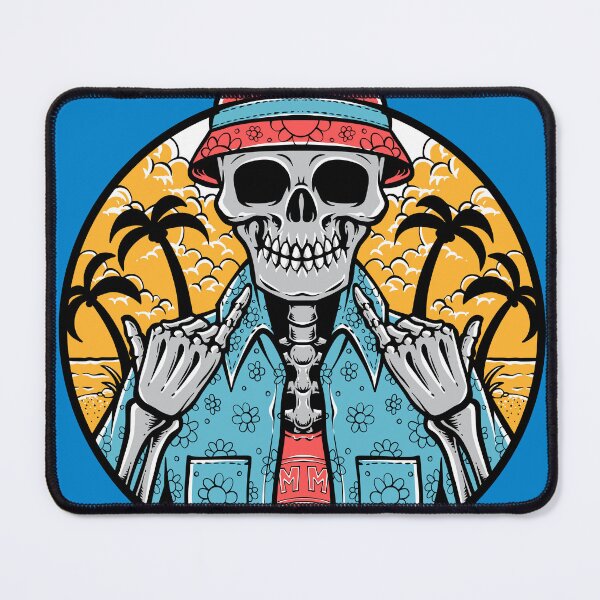 Item preview, Summer Vibe Skull Beach Aesthetic designed and sold by Retr0Tshirts.