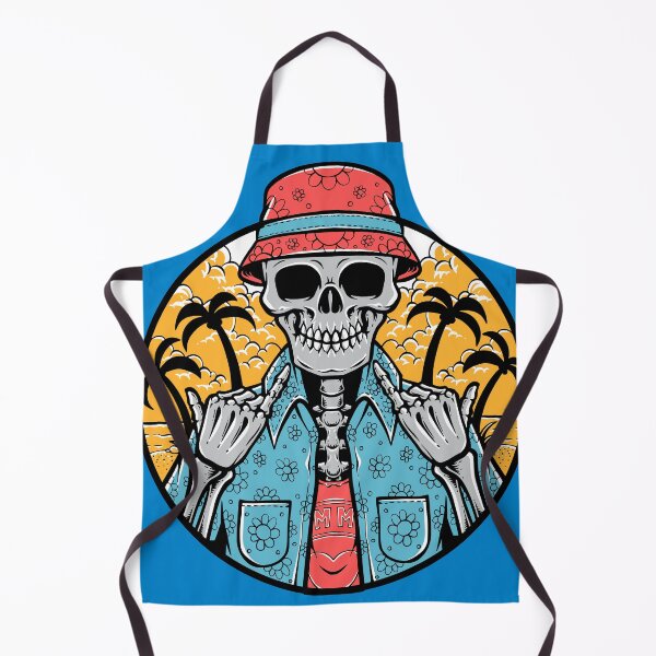 Item preview, Summer Vibe Skull Beach Aesthetic designed and sold by Retr0Tshirts.