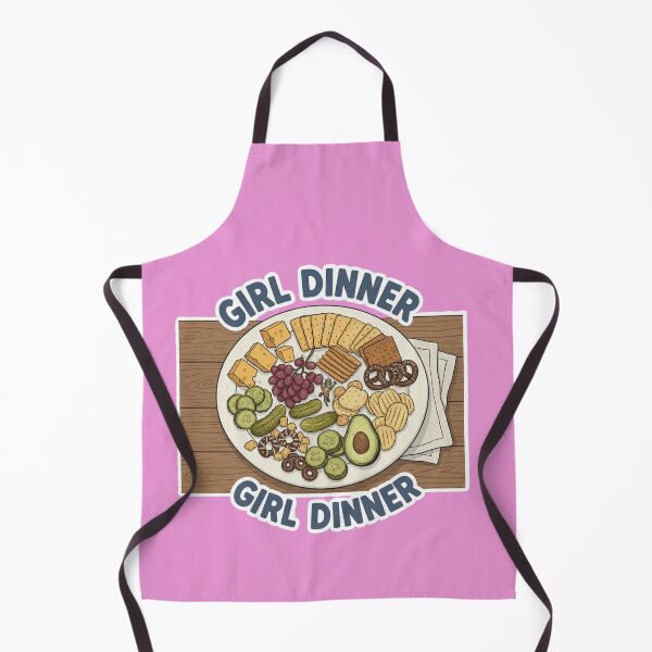 Item preview, Girl Dinner Aesthetic Sticker - TikTok Trend Food Culture Gen Z Humor Snack Plate Funny designed and sold by RealVibeVault.