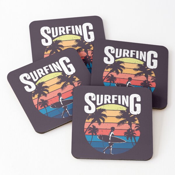 Item preview, Vintage Surfing Wave Beach Design designed and sold by Retr0Tshirts.