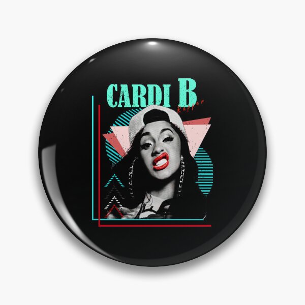 Item preview, Cardi B Retro Pop Star Smiling Portrait designed and sold by Roblox215.