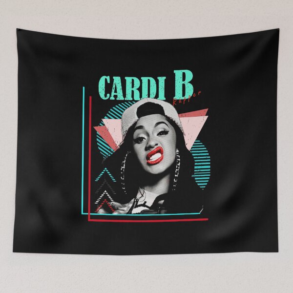 Item preview, Cardi B Retro Pop Star Smiling Portrait designed and sold by Roblox215.