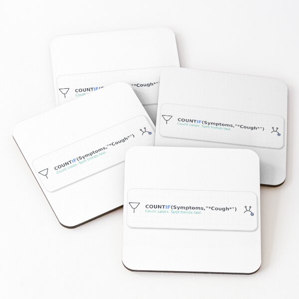 Item preview, COUNTIF Symptoms Cough Sticker | Excel Medical Sticker designed and sold by TechNoChaos.