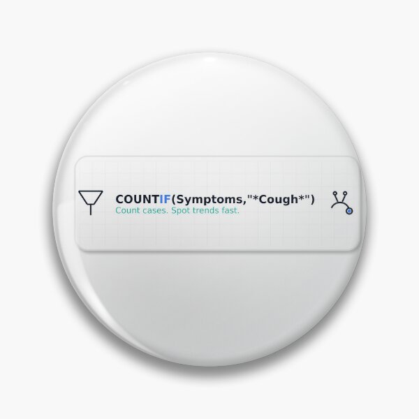 Item preview, COUNTIF Symptoms Cough Sticker | Excel Medical Sticker designed and sold by TechNoChaos.