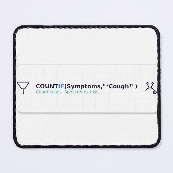 Item preview, COUNTIF Symptoms Cough Sticker | Excel Medical Sticker designed and sold by TechNoChaos.