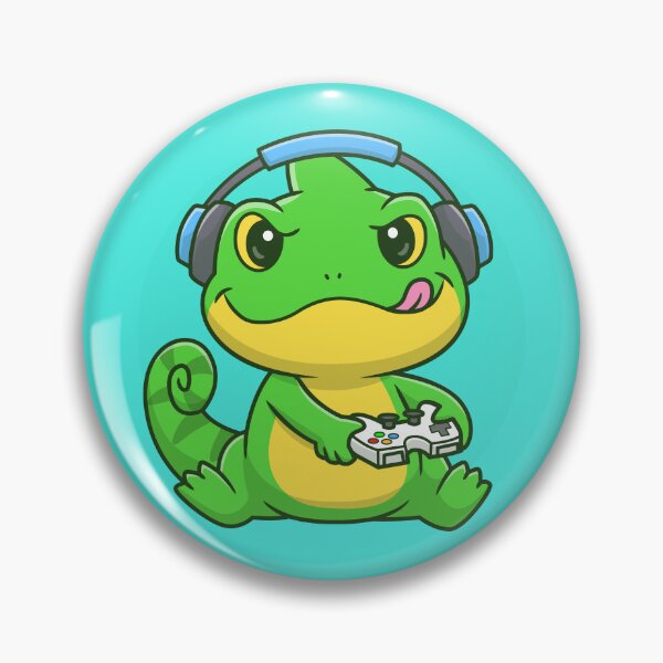 Artikelvorschau, Chamäleon-Gaming-Controller-Gamer-Kunst entworfen und verkauft von Retr0Tshirts.