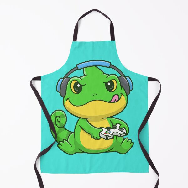 Artikelvorschau, Chamäleon-Gaming-Controller-Gamer-Kunst entworfen und verkauft von Retr0Tshirts.