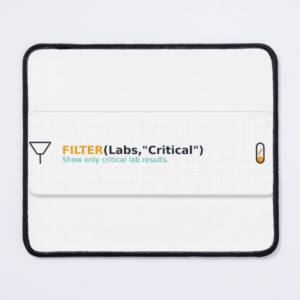 Item preview, FILTER Labs Critical Sticker | Excel Healthcare Analytics designed and sold by TechNoChaos.
