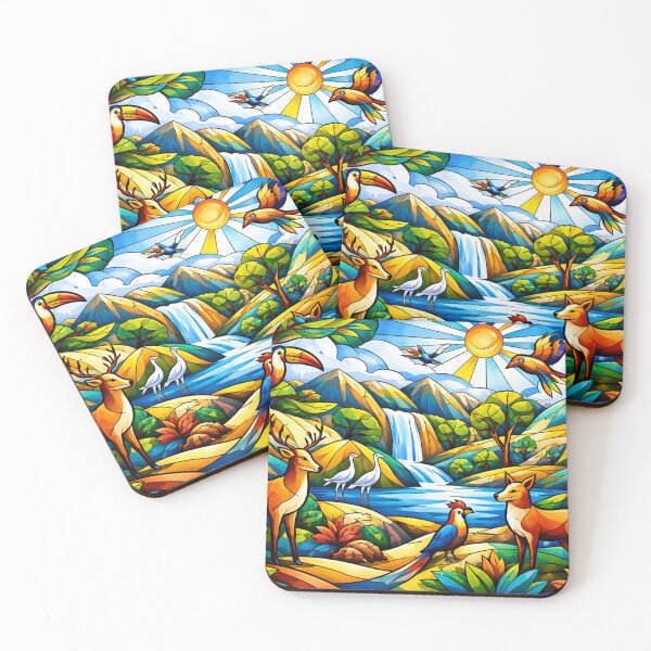 Item preview, Cubist nature in colors designed and sold by Sigtrix.