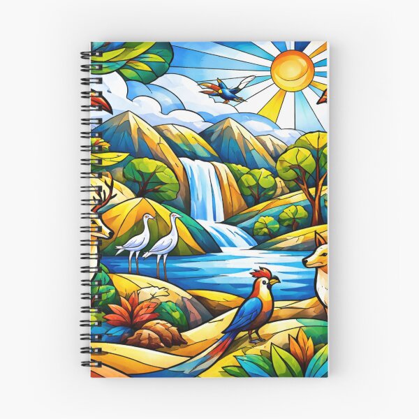 Item preview, Cubist nature in colors designed and sold by Sigtrix.